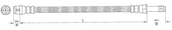 METZGER AUTOTEILE Bremseslange 4110363 for VAG