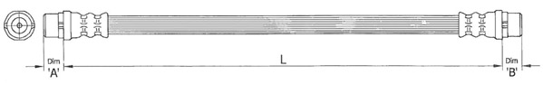 METZGER AUTOTEILE Bremseslange 4110364 for VAG