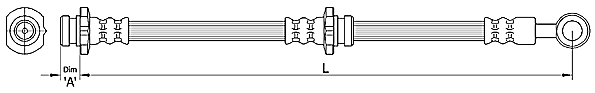 METZGER AUTOTEILE Bremseslange 4110385 for NISSAN