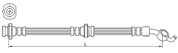 METZGER AUTOTEILE Bremseslange 4110392 for NISSAN