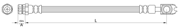 METZGER AUTOTEILE Bremseslange 4110441 for VAG