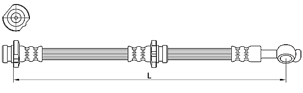 METZGER AUTOTEILE Bremseslange 4110471 for NISSAN