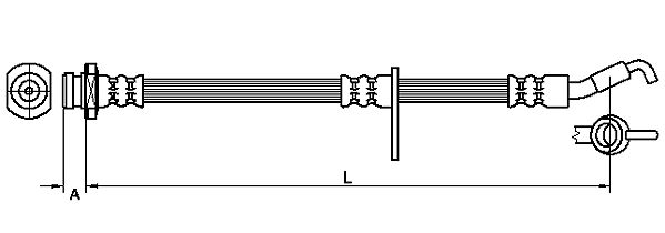 METZGER AUTOTEILE Bremseslange 4110490 for SUZUKI