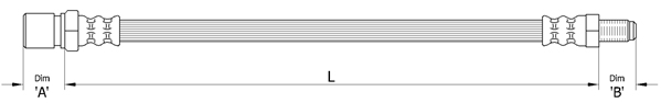METZGER AUTOTEILE Bremseslange 4110489 for FIAT