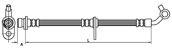 METZGER AUTOTEILE Bremseslange 4110499 for HONDA