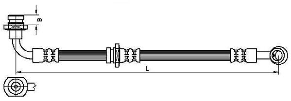 METZGER AUTOTEILE Bremseslange 4110529 for SUZUKI
