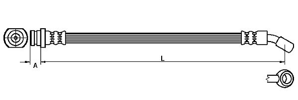 METZGER AUTOTEILE Bremseslange 4110530 for SUZUKI