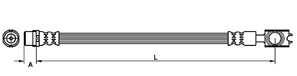 METZGER AUTOTEILE Bremseslange 4110521 for VW