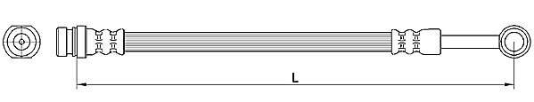 METZGER AUTOTEILE Bremseslange 4110564 for HYUNDAI