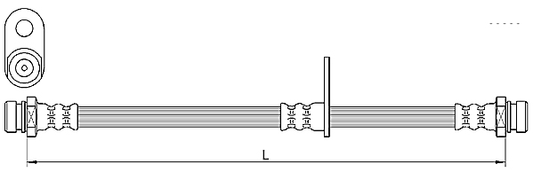 METZGER AUTOTEILE Bremseslange 4110638 for MITSUBISHI