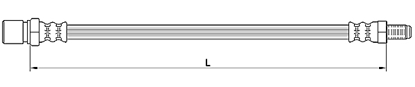 METZGER AUTOTEILE Bremseslange 4110641 for MITSUBISHI