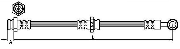 METZGER AUTOTEILE Bremseslange 4110629 for SUZUKI