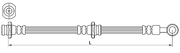 METZGER AUTOTEILE Bremseslange 4110639 for MITSUBISHI