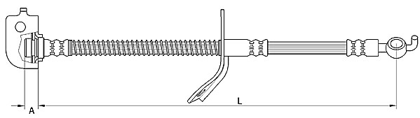 METZGER AUTOTEILE Bremseslange 4110737 for KIA