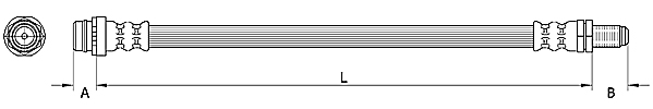 METZGER AUTOTEILE Bremseslange 4110796 for FORD VOLVO