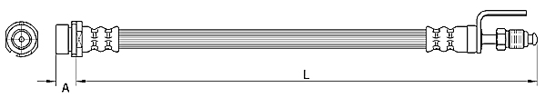 METZGER AUTOTEILE Bremseslange 4110801 for FORD