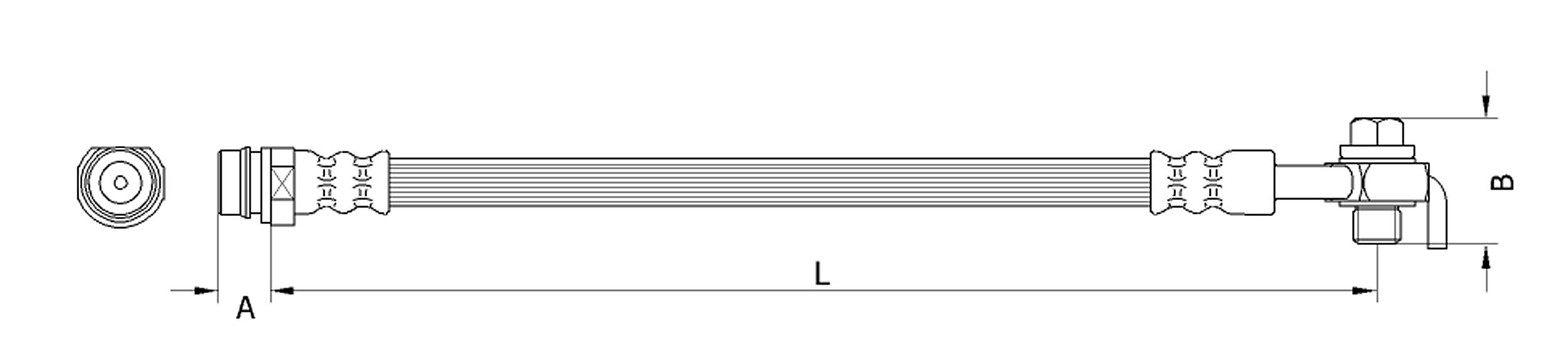 METZGER AUTOTEILE Bremseslange 4110799 Bagaksel højre for FORD VOLVO