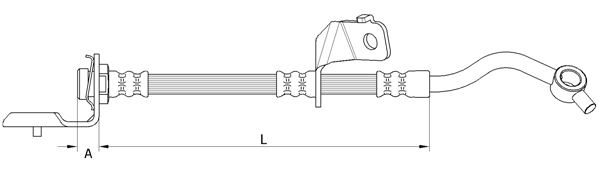METZGER AUTOTEILE Bremseslange 4110820 for KIA