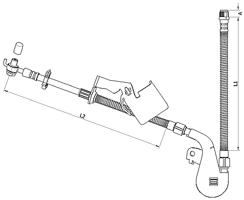 METZGER AUTOTEILE Bremseslange 4110808 for PEUGEOT