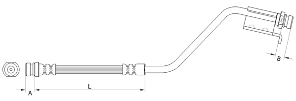 METZGER AUTOTEILE Bremseslange 4110826 for KIA