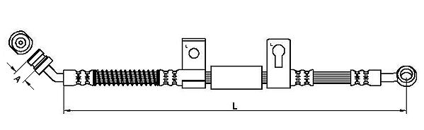 METZGER AUTOTEILE Bremseslange 4110827 for KIA