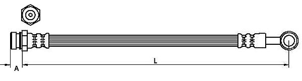 METZGER AUTOTEILE Bremseslange 4110829 for KIA