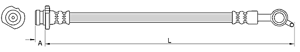 METZGER AUTOTEILE Bremseslange 4110850 for NISSAN
