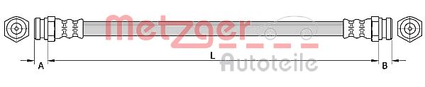 METZGER AUTOTEILE Bremseslange 4110877 for MAZDA