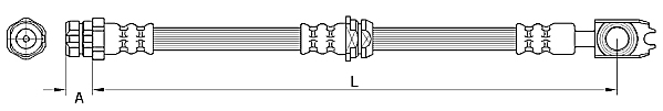 METZGER AUTOTEILE Bremseslange 4110881 for VAG