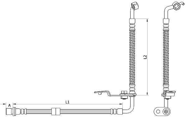 METZGER AUTOTEILE Bremseslange 4110878 for MAZDA