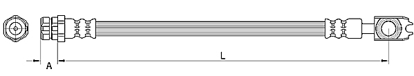 METZGER AUTOTEILE Bremseslange 4110891 for VAG