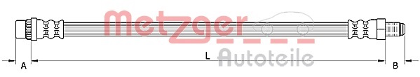 METZGER AUTOTEILE Bremseslange 4110931 for RENAULT
