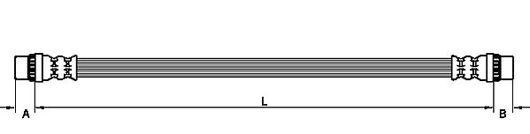 METZGER AUTOTEILE Bremseslange 4110929 for RENAULT