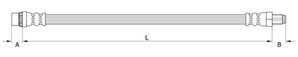 METZGER AUTOTEILE Bremseslange 4110991 for RENAULT