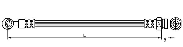 METZGER AUTOTEILE Bremseslange 4111030 for HYUNDAI