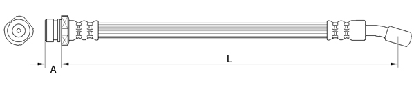 METZGER AUTOTEILE Bremseslange 4111032 for HYUNDAI
