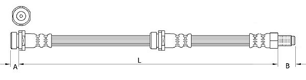 METZGER AUTOTEILE Bremseslange 4111034 for MAZDA