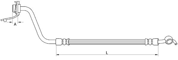 METZGER AUTOTEILE Bremseslange 4111056 for HYUNDAI