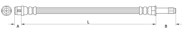 METZGER AUTOTEILE Bremseslange 4111090 for VAG