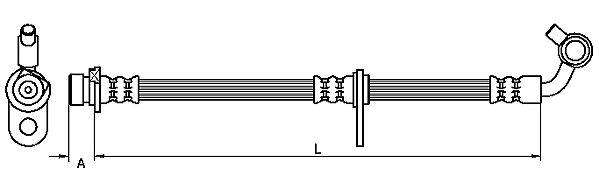 METZGER AUTOTEILE Bremseslange 4111080 for HONDA