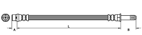 METZGER AUTOTEILE Bremseslange 4111092 for VW