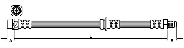 METZGER AUTOTEILE Bremseslange 4111098 for BMW