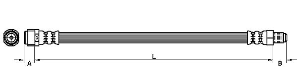 METZGER AUTOTEILE Bremseslange 4111119 for MERCEDES-BENZ