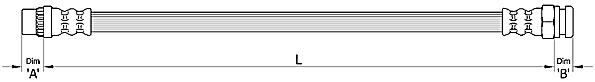 METZGER AUTOTEILE Bremseslange 4111141 for PEUGEOT