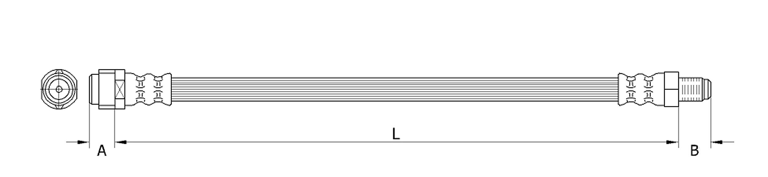 METZGER AUTOTEILE Bremseslange 4111367 for MERCEDES-BENZ