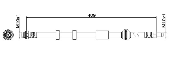 METZGER AUTOTEILE Bremseslange 4111468 højre foraksel for VOLVO