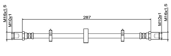METZGER AUTOTEILE Bremseslange 4111492 for IVECO