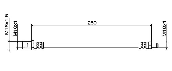 METZGER AUTOTEILE Bremseslange 4111496 for IVECO