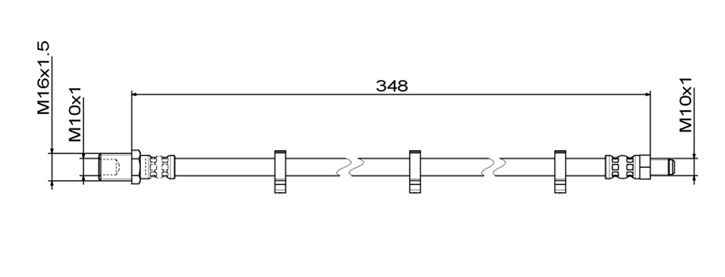 METZGER AUTOTEILE Bremseslange 4111498 for IVECO