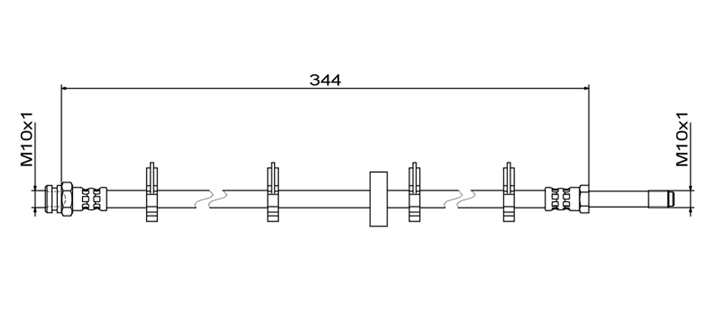 METZGER AUTOTEILE Bremseslange 4111499 for IVECO